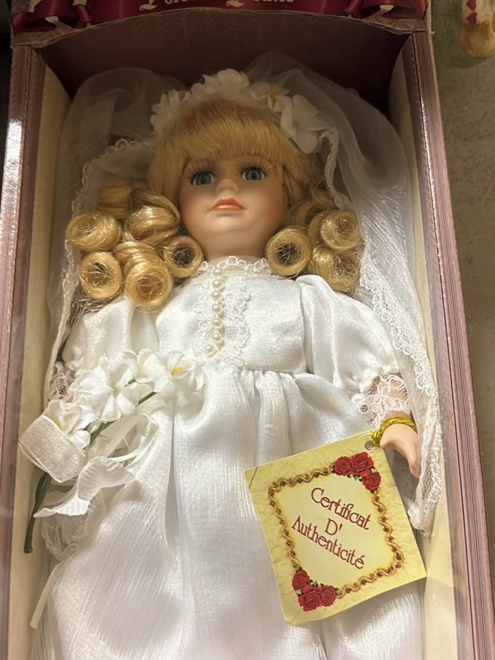 Porcelain Petites Bride Doll
